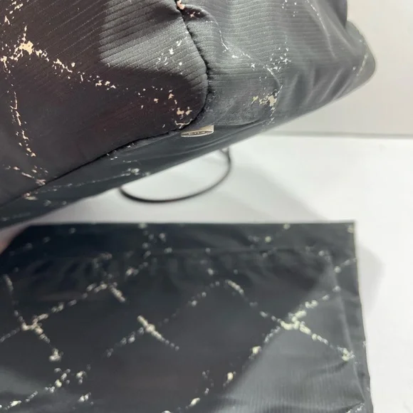 Chanel Travel Line in Black  and white nylon , with nylon dust bag. - Picture 6 of 16